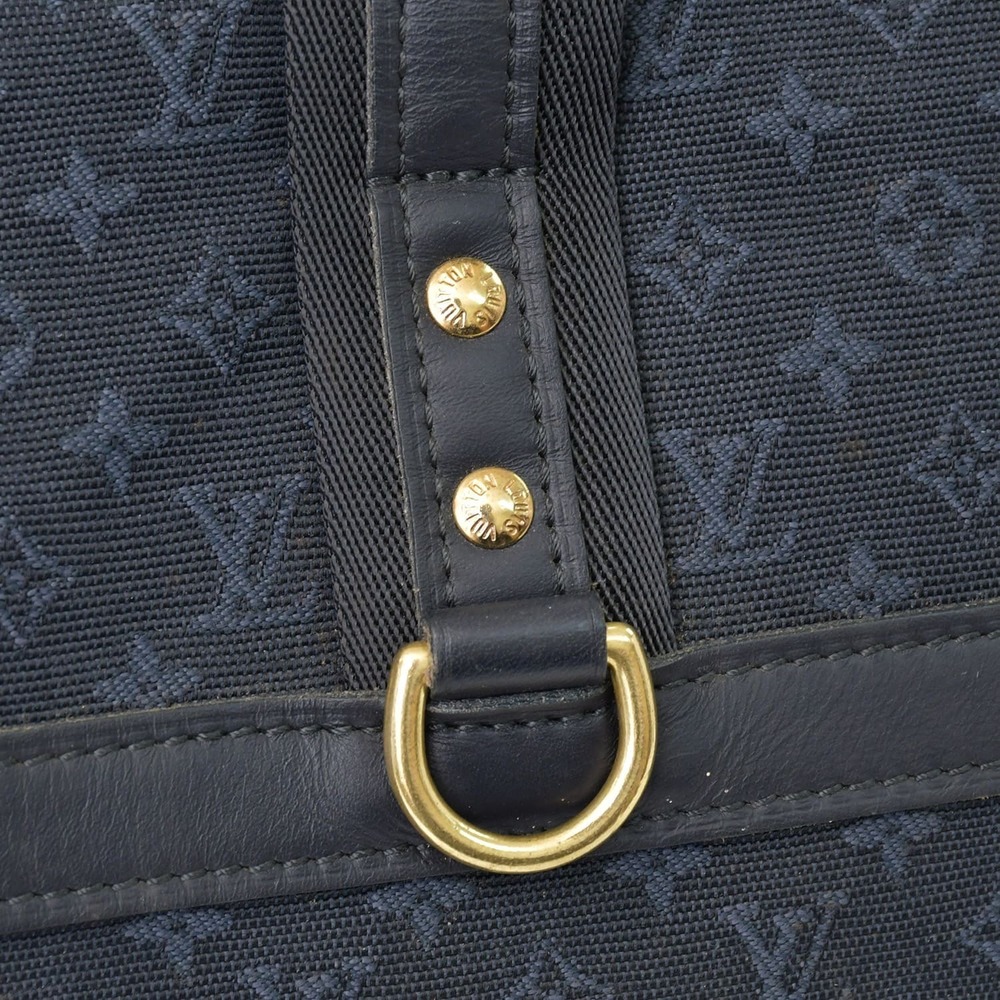 Louis Vuitton Monogram Blue Bag Navy Boston Josephine - Picture 6 of 9